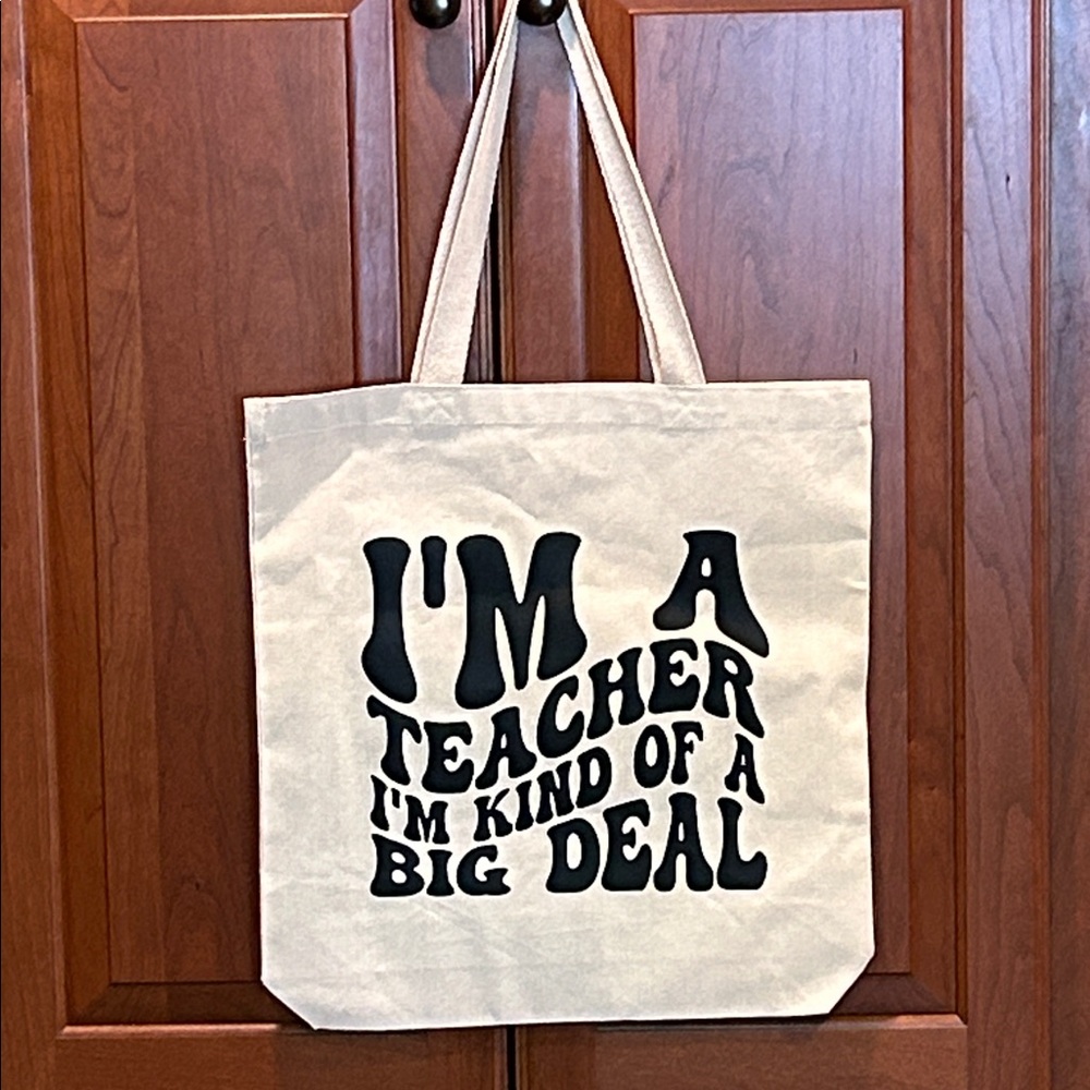 Canvas Tote Bag for Teachers Gift NWOT